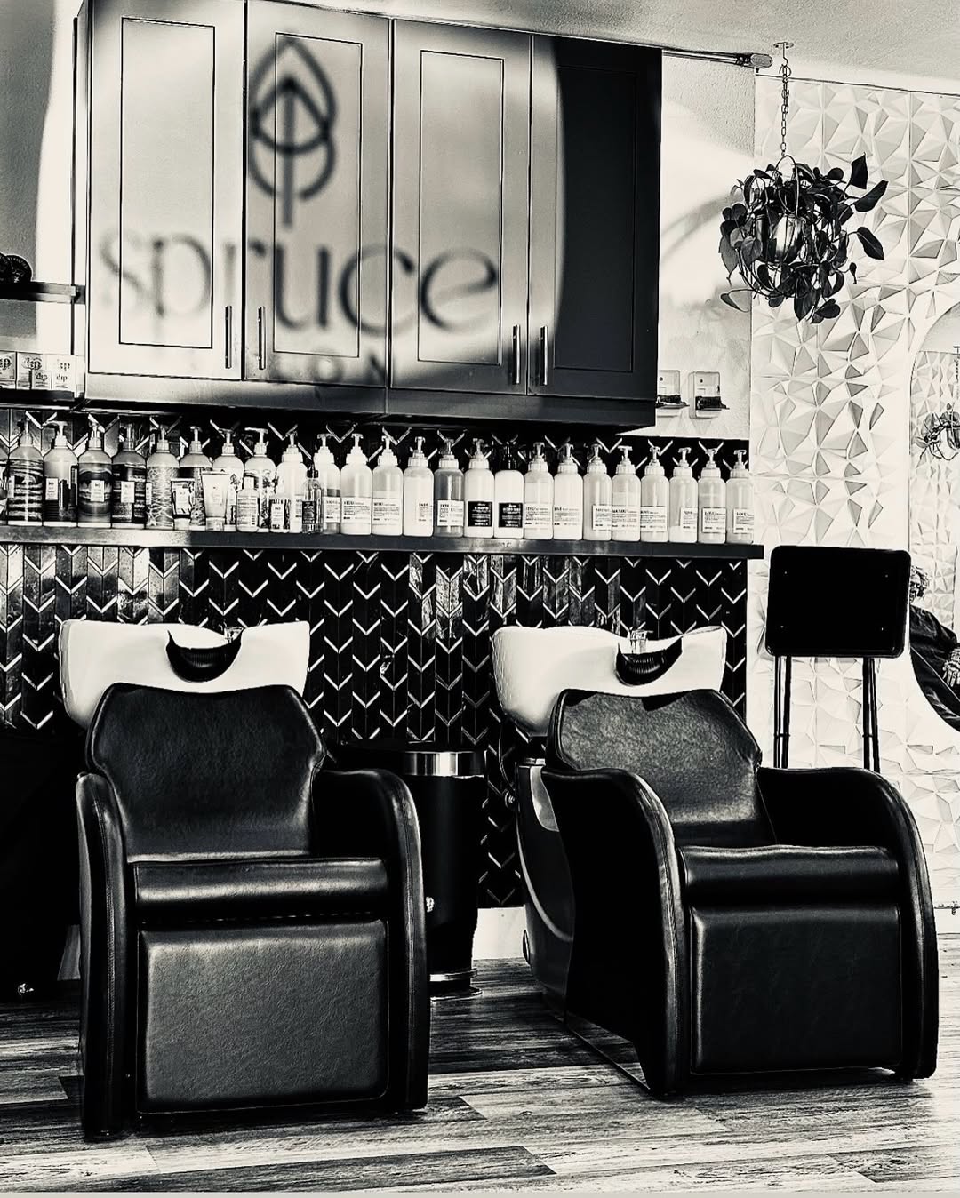 Spruce Salon wash stations